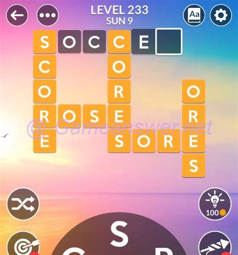 Wordscapes Level 233 Answers [ + Bonus Words ] .